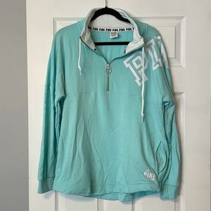 VS PINK Light Blue Sweatshirt Medium
